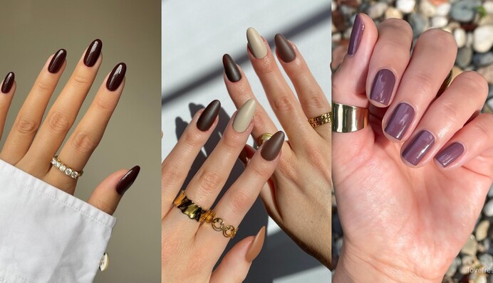 Оттенки кофе и вина: какие цвета ногтей будут модными этой осенью
