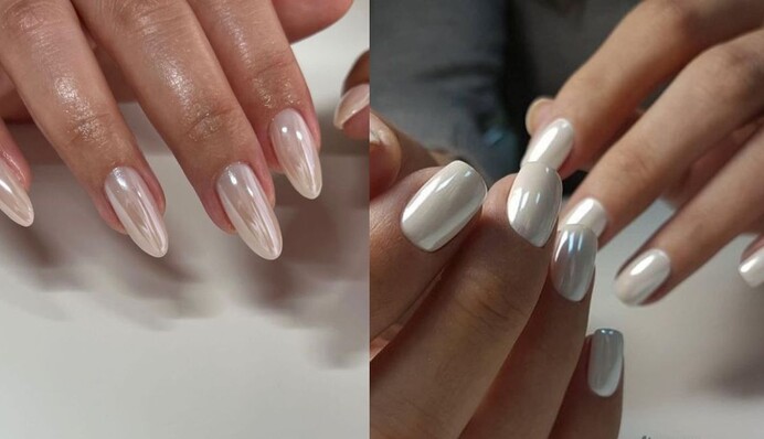 Тренд 90-х на перламутрові нігті знову актуальний: фото модного манікюру