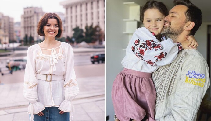 Леся Никитюк, Маричка Падалко и другие звезды показали праздничные вышиванки в День Независимости: фото