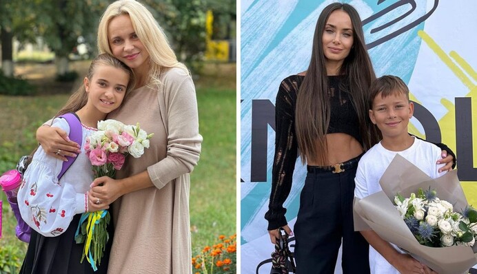 Лилия Ребрик, Монатик, Мишина и другие звезды 1 сентября отвели детей в школу: праздничные фото