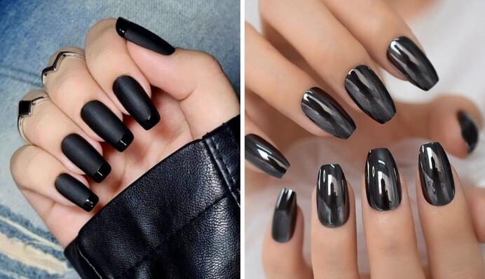 Як урізноманітнити чорний манікюр: сучасні дизайни нігтів для будь-якого випадку