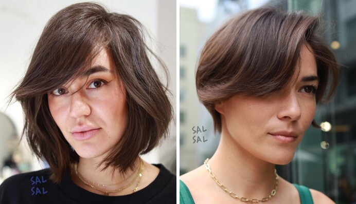 Какие челки в моде в 2023 году: фото трендовых стрижек на разную длину волос