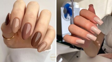 Ногти цвета латте стали осенним трендом маникюра: как они выглядят