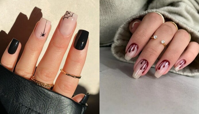 Осінній манікюр на Хелловін-2023: як оригінально прикрасити нігті