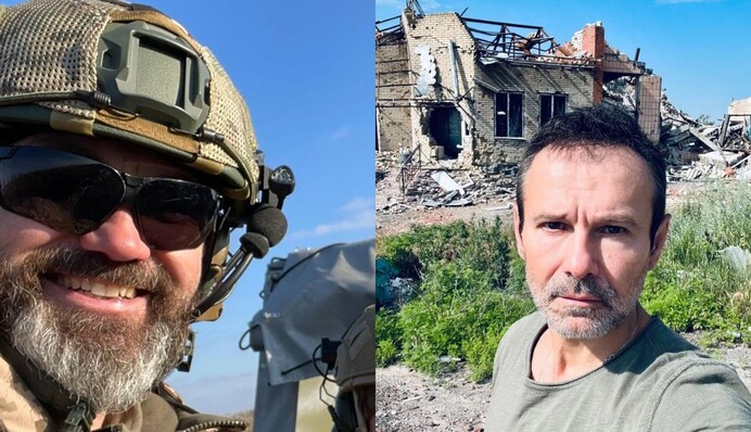 Вакарчук зустрівся з чоловіком Маші Єфросиніної, який служить у ЗСУ: фото з фронту