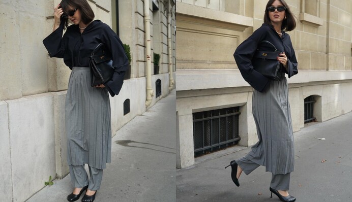 У мережі сперечаються через тренд носити спідницю поверх штанів: фото