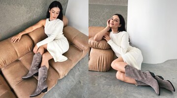 Злата Огнєвіч показала трендові чоботи на осінь: у 2023 році вони стали хітом