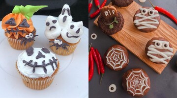 Тыквенные кексы на Хэллоуин: как приготовить маффины с простым тематическим декором
