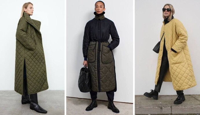 Стеганые пальто – модная верхняя одежда на зиму: как выглядит тренд 2023 года