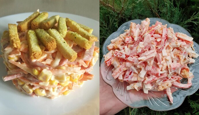 Що покласти у салат з сухариками: три прості рецепти на кожен день