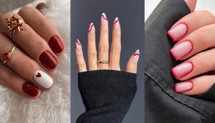 Який манікюр зробити на Різдво та Новий рік: модні ідеї у червоному та білому кольорах
