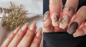 Как выглядит модный маникюр со снежинками – зимний тренд на декабрь 2023 года