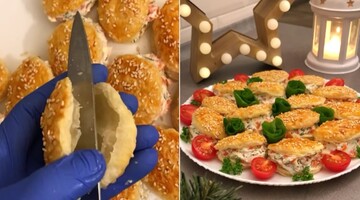 Замість тарталеток на Новий рік: рецепт слойок з крем-сиром та червоною рибою