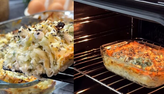 Быстрое блюдо на обед: как приготовить простой сырный пирог с лавашом