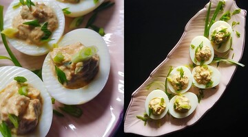 Быстрая закуска на праздничный стол: топ-3 рецепта фаршированных яиц