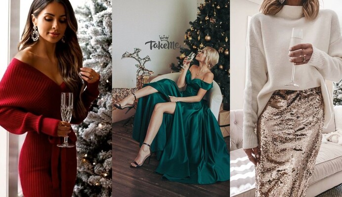 В каком цвете встречать Новый год-2024: подборка праздничных образов с платьями