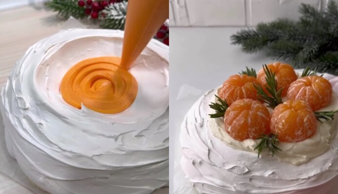 Меренговый торт с мандаринами станет украшением стола на Новый год: простой рецепт десерта