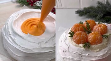 Меренговий торт з мандаринами стане окрасою столу на Новий рік: простий рецепт десерту