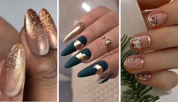 Как украсить ногти на Новый год 2024: подборка роскошных праздничных дизайнов