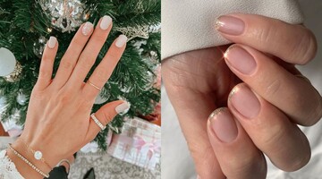 Какой новогодний маникюр лучше всего будет смотреться на коротких ногтях: фото