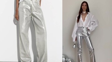 Блискучі джинси металік стали хітом 2023 року: як виглядає цей тренд