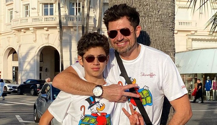 Не був в Україні два роки: Джеджула показав 15-річного сина Даніеля від Санти Дімопулос