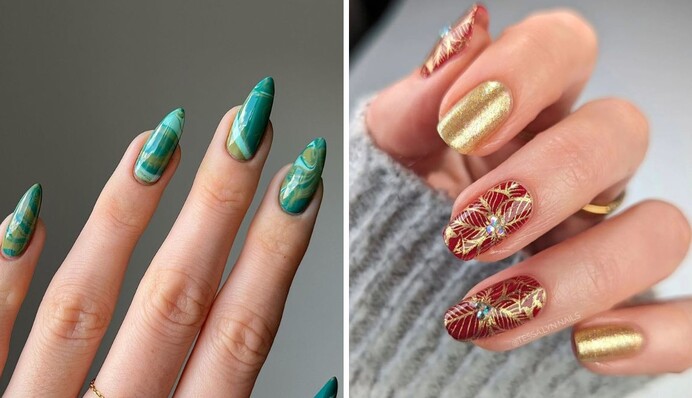 Ідеї модного манікюру на Новий рік 2024: святкові варіанти на короткі і довгі нігті