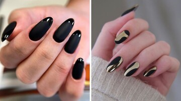 Черные ногти – модный выбор маникюра на зиму 2024 года: идеи стильных дизайнов