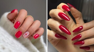 Модный маникюр на День влюбленных 2024: романтические идеи с сердечками