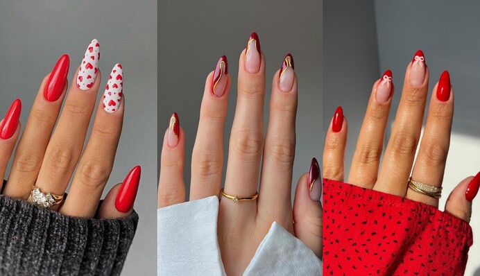 Красный маникюр ко Дню влюбленных: какие ногти сделать в главном цвете сезона