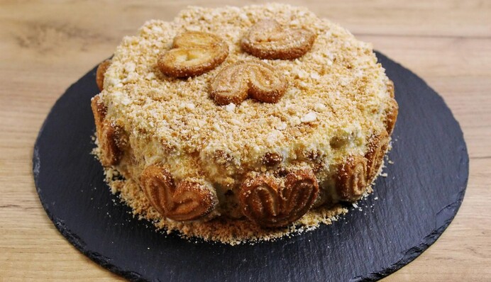 Рецепт торта з печивом 