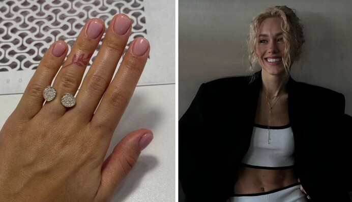Даша Квиткова показала нежный трендовый маникюр, покоряющий модниц в 2024 году: фото