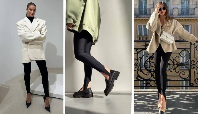 Легінси зі штрипками повернулися в моду у 2024 році: з чим носити цей фасон навесні