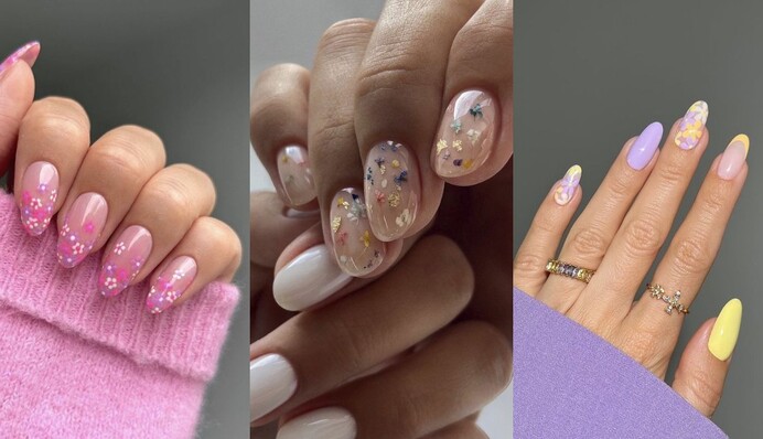 Маникюр с цветами – модный вариант на 8 марта: фото красивых весенних дизайнов