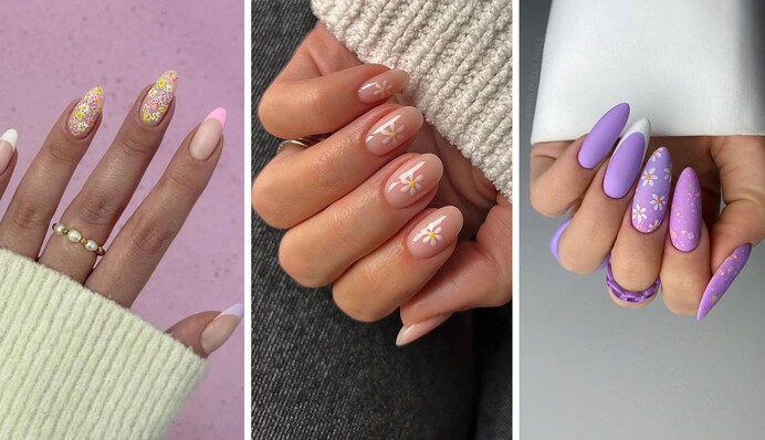 Ромашки на ногтях – весенний тренд маникюра, который сразу улучшает настроение: фото