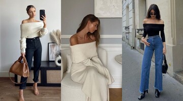 Спущенные плечи – большой тренд весны 2024 года: с чем носить такую одежду