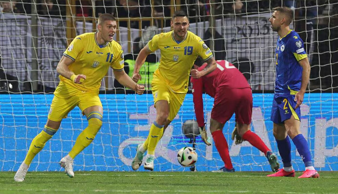Босния и Герцеговина - Украина - 1:2 остался один шаг до Евро-2024