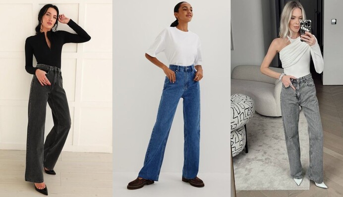 Стилист показала самые модные джинсы на весну: какие фасоны выбрать в 2024 году