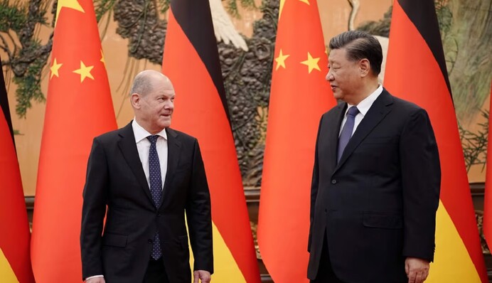 Шольц в Китае: как обстрел Израиля повлиял на украинский вопрос