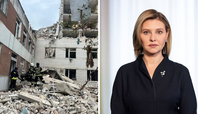 Трагічний ранок: Олена Зеленська відреагувала на ракетний удар по Чернігову