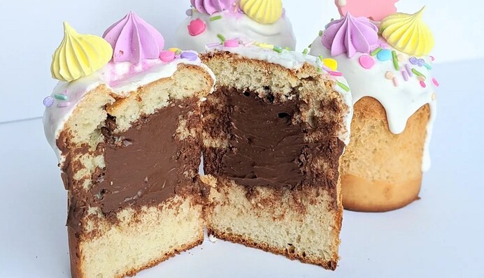 Паска с шоколадной начинкой – кулинарный тренд 2024 года: как приготовить по рецепту Лилии Цвит