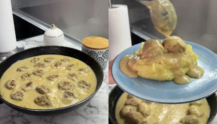 Идеально к картофельному пюре: блогер показала, как приготовить вкусные митболы в соусе