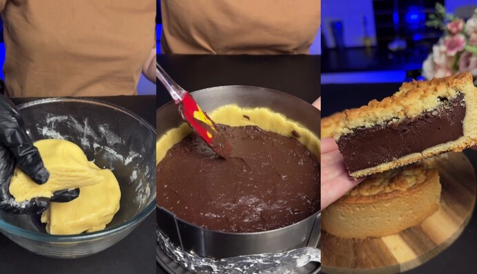 Тертый пирог с шоколадной начинкой: небанальный рецепт любимого десерта