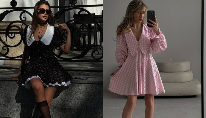 Сукня з великим коміром - фаворит серед модниць: які фасони вибрати на випускний