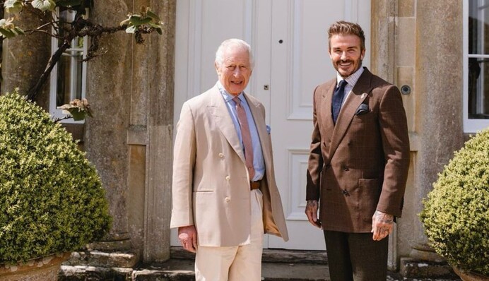 Велика честь для мене: Девід Бекхем розсекретив подробиці зустрічі з Чарльзом III
