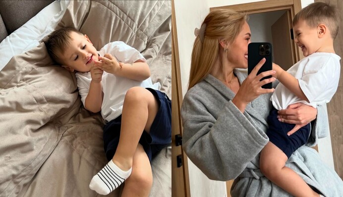 Настоящий украиноязычный мальчик: Даша Квиткова рассказала о воспитании двухлетнего сына Льва