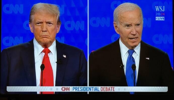 Трампу отдали победу в дебатах с Байденом - опрос CNN