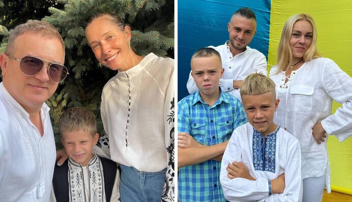 Попри важку ніч українські зірки відвели своїх дітей до школи: святкові фото