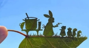 Японський художник вирізає неймовірні картини з листя - фото підірвали мережу