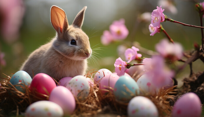Эта головоломка заставит попотеть: найдите среди пасхальных яиц и зайцев белые яйца